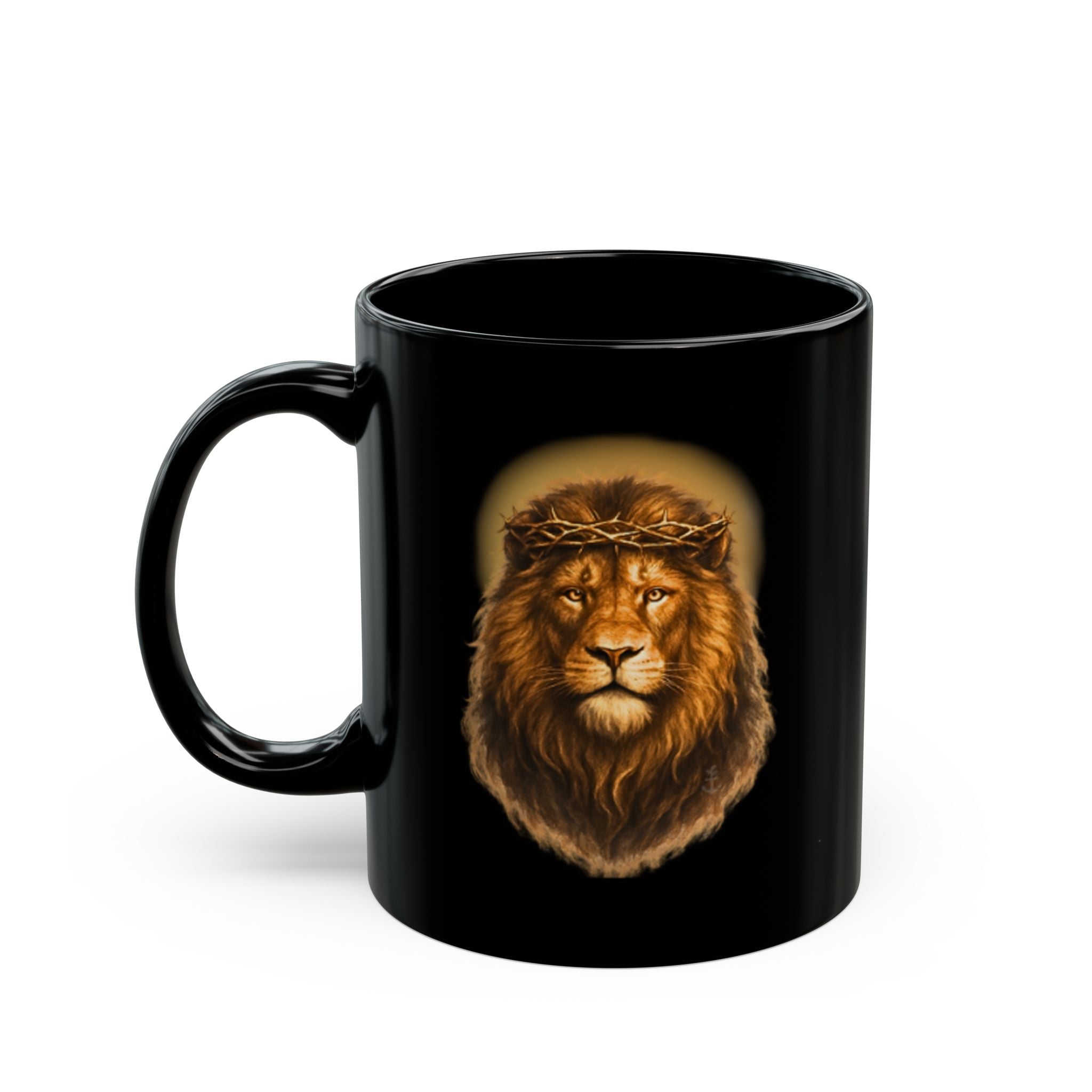 Lion of Judah Black Mug (11oz/15oz) | Christian Faith Coffee Mug