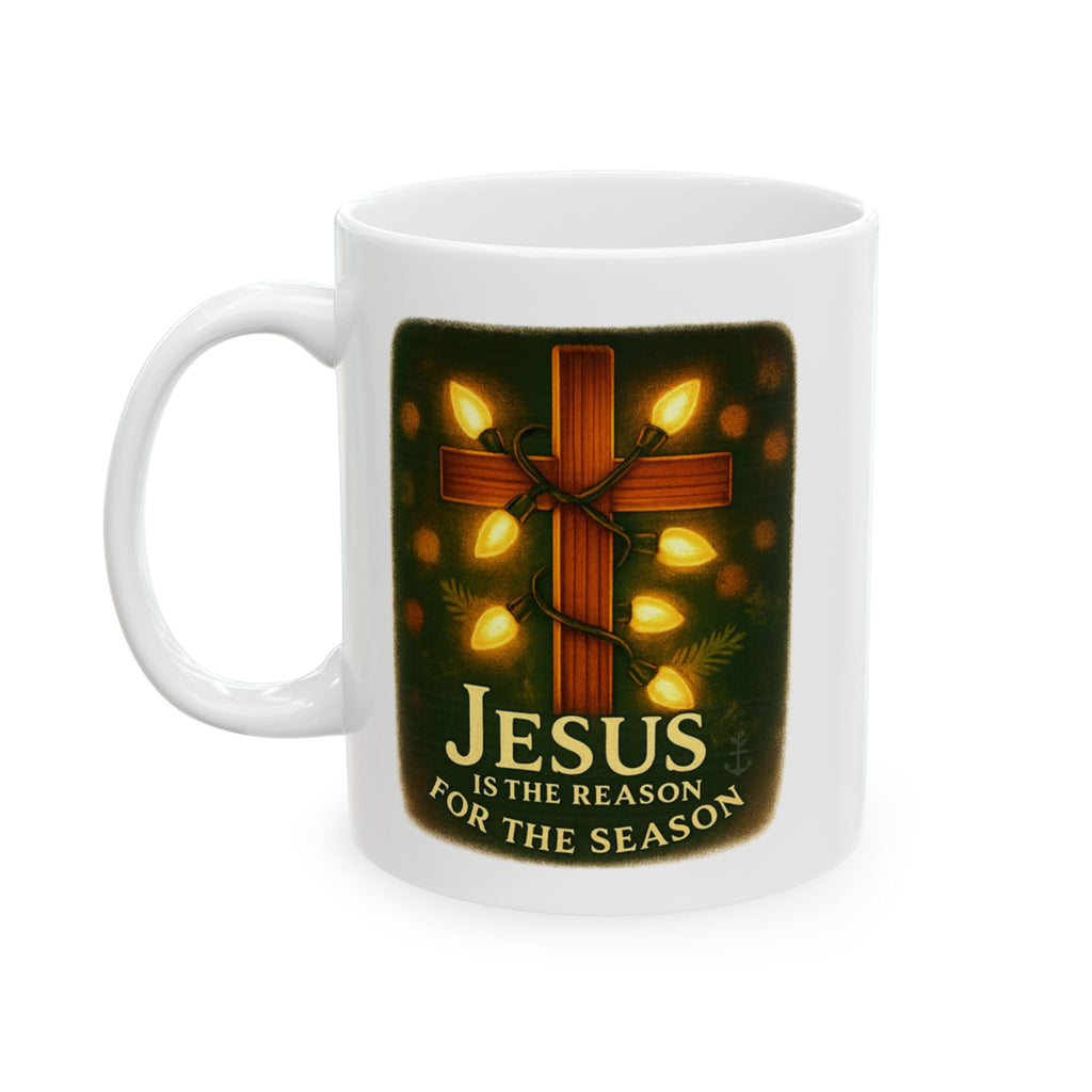 Jesus Is the Reason for the Season Mug | Christian Christmas Coffee Cup | Faith Holiday Gift