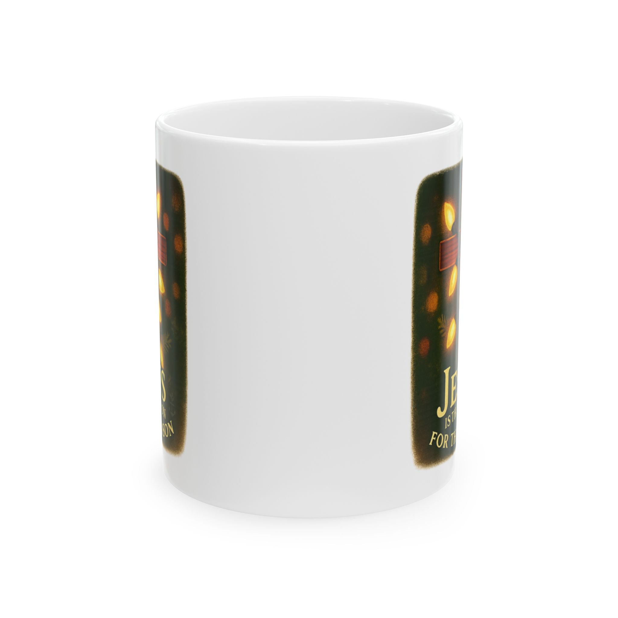 Jesus Is the Reason for the Season Mug | Christian Christmas Coffee Cup | Faith Holiday Gift